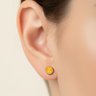 Пусеты Peach Delite  Fiore Luna  SWE298 PD S 