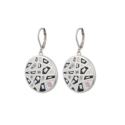 Серьги AE00230-1 BW/S 