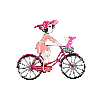 Брошь Велосипед XZ2294.7 R/S 