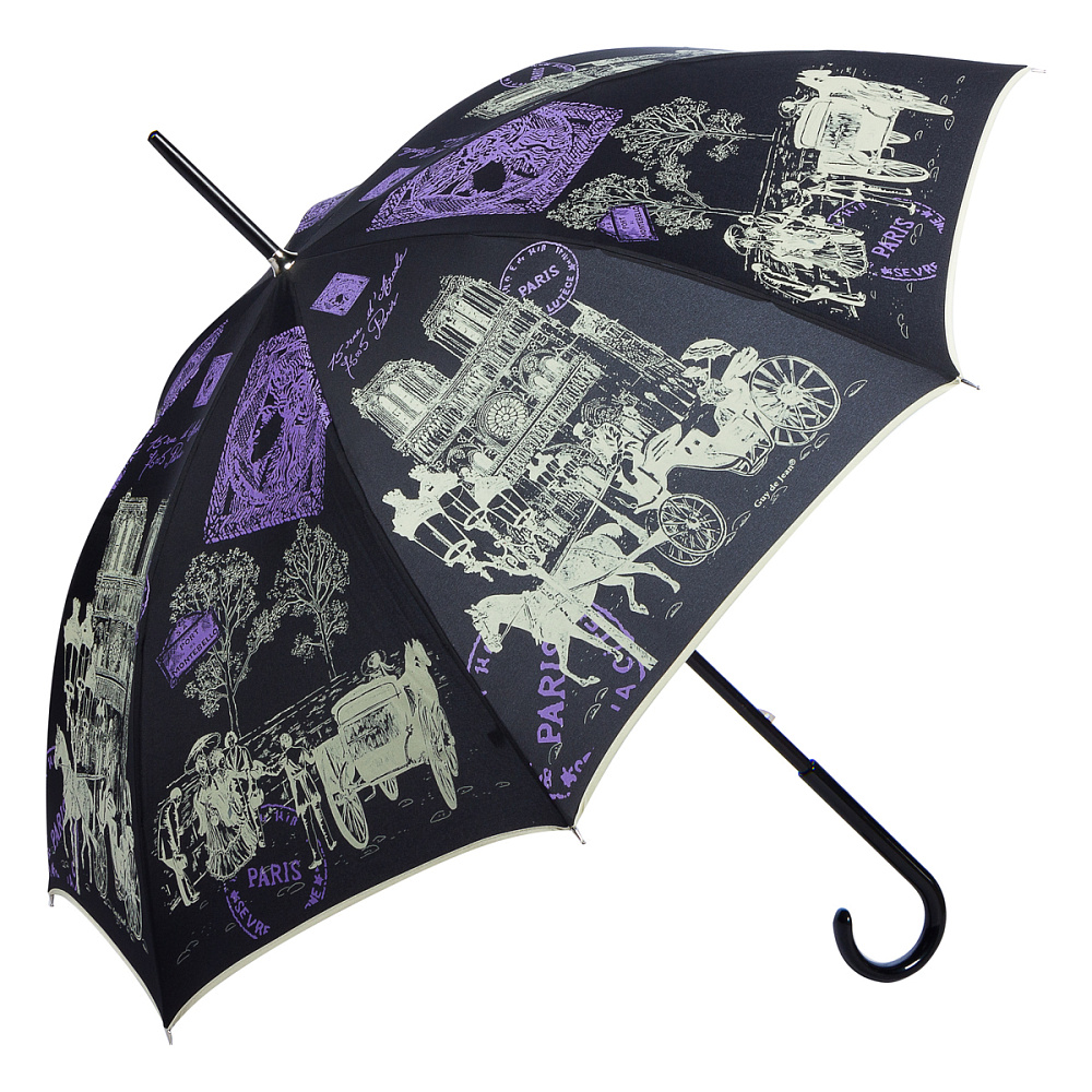Guy De Jean Зонт-трость Guy De Jean 1011-LA Notre Dame Noir long  product-2753 Арт.: product-2753