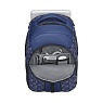 Рюкзак WENGER Sun 16'', синий со светоотражающим принтом, полиэстер, 35x27x47 см, 27 л Арт.: 610214