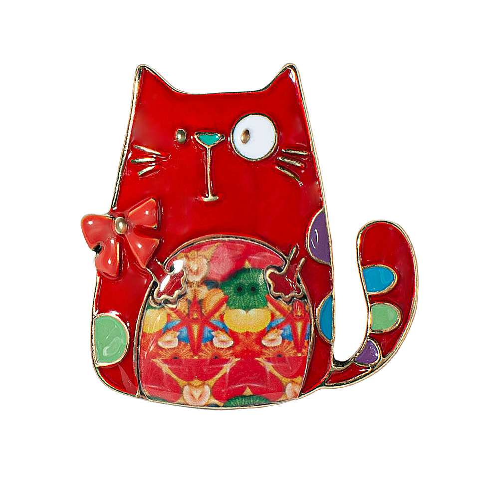 Shadore Брошь Кот бант Арт.: XZ2299.9 R/G