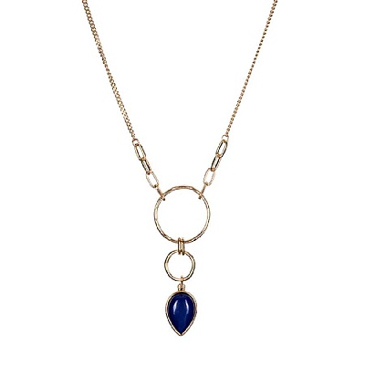 Колье NATURAL LAPIS  Fiore Luna  LN3171-2 BL/G 