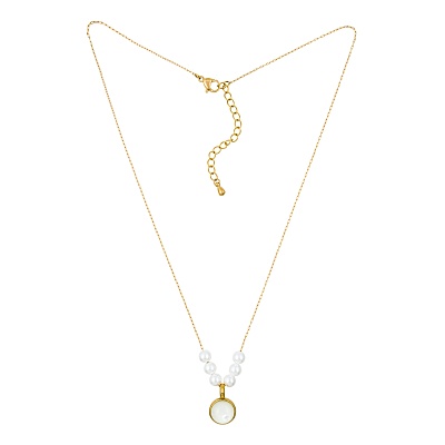 Колье SHELL WHITE BP03172-1 BW/G 