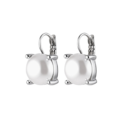 Серьги AGNETA SS WHITE PEARL 360007 