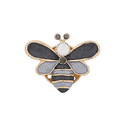 Брошь Пчела XZ1266.2 BW/G 