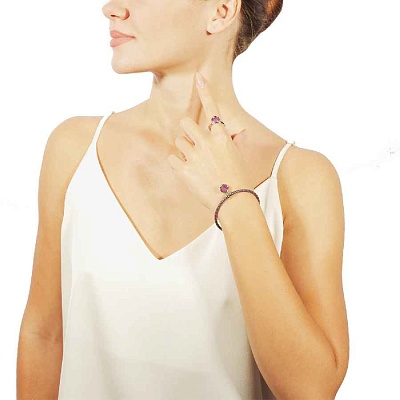 Браслет Burgandy Delite  Fiore Luna  C1909.11 V/S 