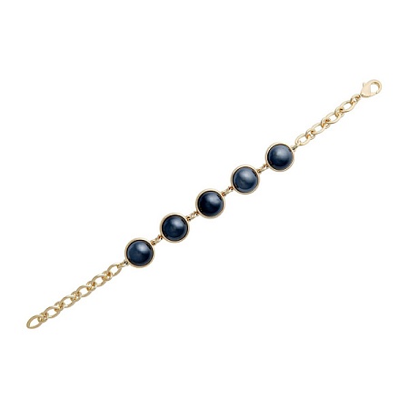 Possebon Классический браслет Pearl Black Agate Арт.: C1362.4 BW/G
