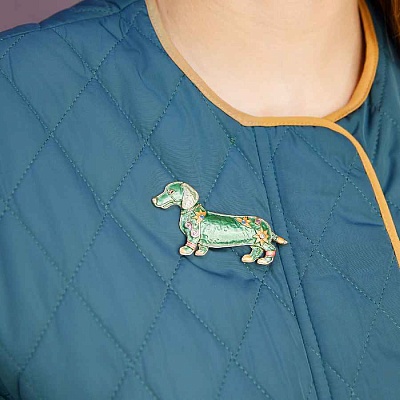 Брошь Такса  Shadore  XZ0711.16 G/G 