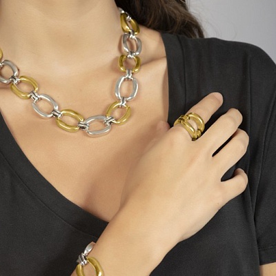 Колье GRETA GOLD/SILVER  Ciclon  B220816 G/S 