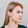 Пусеты SHELL WHITE Арт.: AE01734-3 BW/G