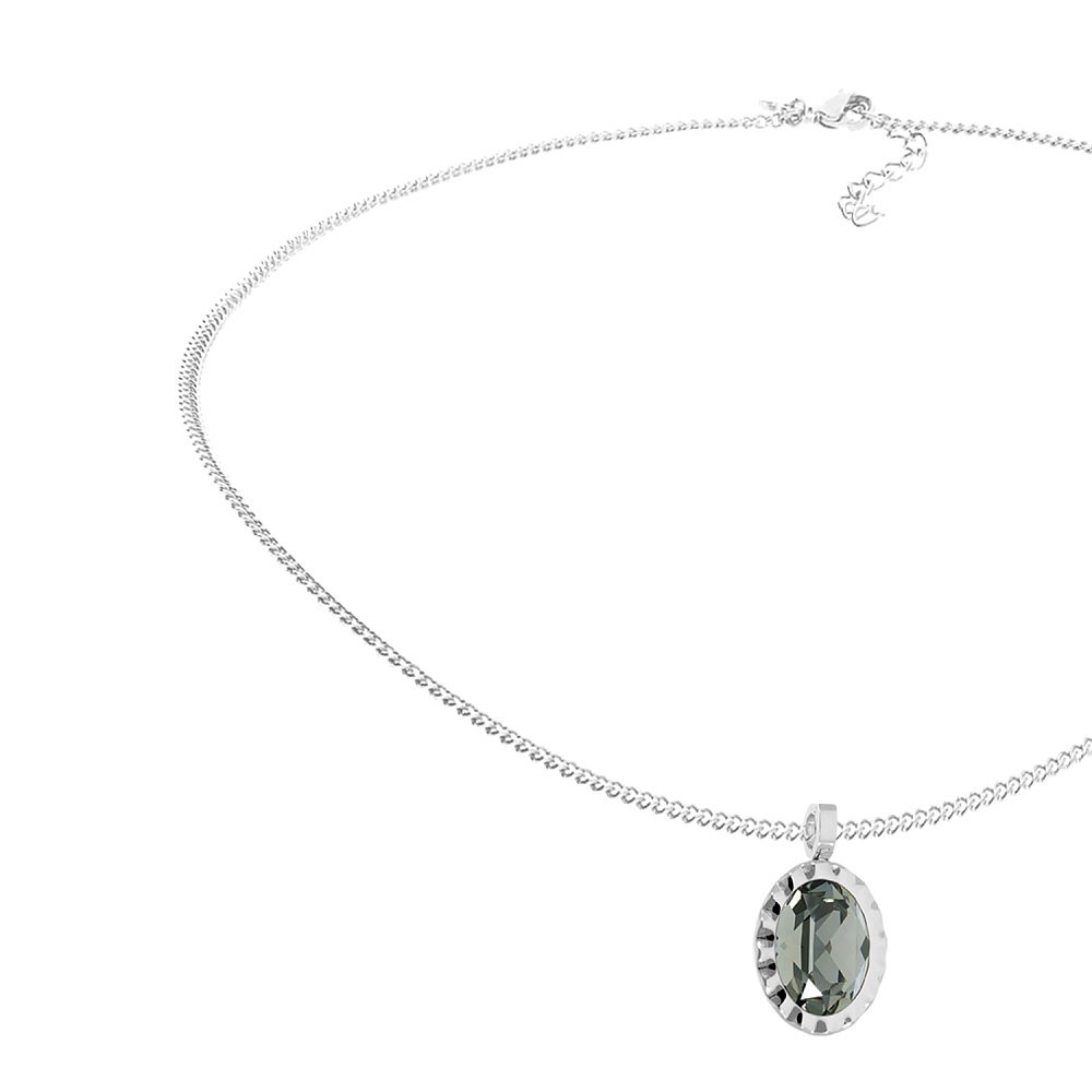Qudo Колье TIVOLA UNICA big (S/P) Black diamond 3cm Арт.: 420539