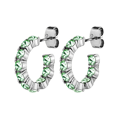 Серьги RAQUEL SS LIGHT GREEN 480182 
