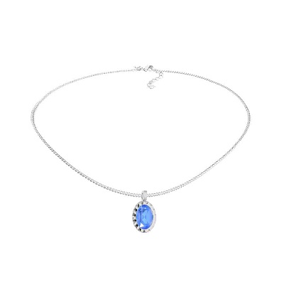 Колье TIVOLA UNICA big (S/P) Royal blue delite 3cm 420683 