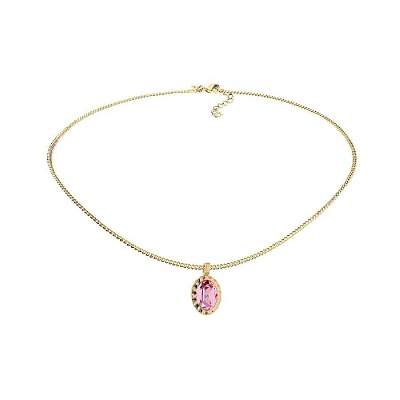 Колье TIVOLA UNICA big (G/P) Light rose 3cm 420531 