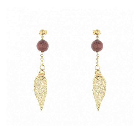 Ester Bijoux Серьги Лист Ester Bijoux F715C-G BR Арт.: F715C-G BR