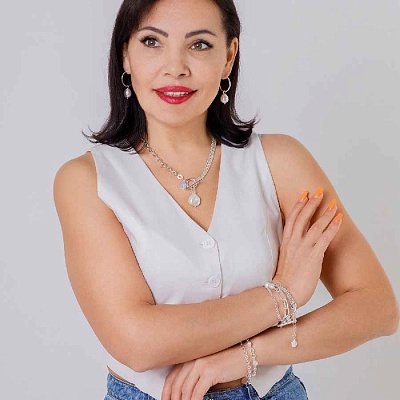 Колье Pearle Togl  Fiore Luna  BL4515 S 