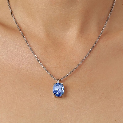 Колье BARGA SS LIGHT BLUE  Dyrberg Kern  440090 