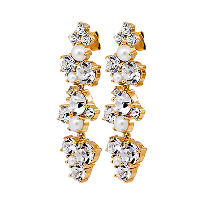 Серьги MAYHEM SG CRYSTAL / WHITE PEARL Dyrberg Kern 480042 480042 