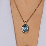 Колье TIVOLA UNICA big (G/P) Aquamarine 3cm Арт.: 420528