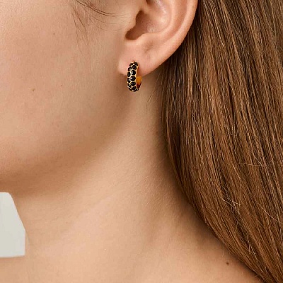 Серьги HEIDI SG BLACK  Dyrberg Kern  450056 