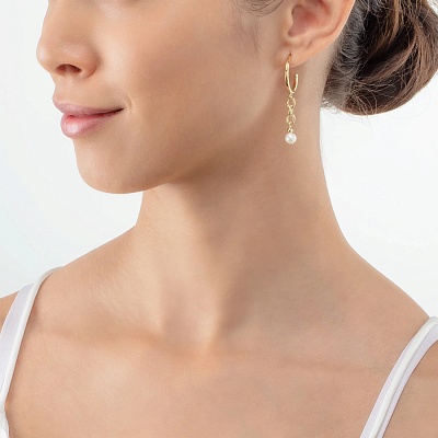 Пусеты White-Gold  Coeur de Lion  1119/21-1416 