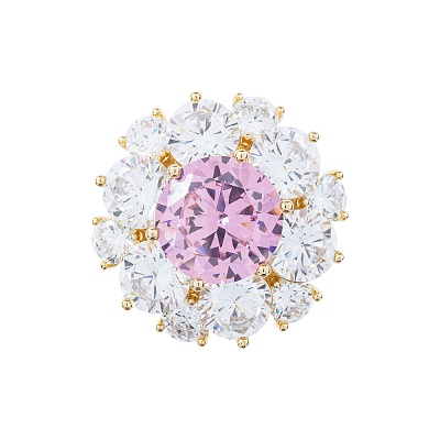 Брошь Кристалл Zircon+магнит XR12099A3 G 