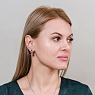 Серьги Куб SHELL Арт.: AE02914-1 BW/S
