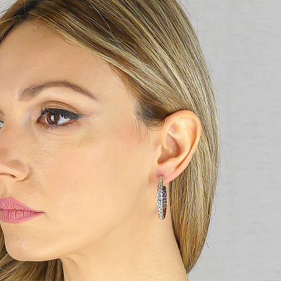 *Серьги  Boccadamo  *XOR604 BW/S 