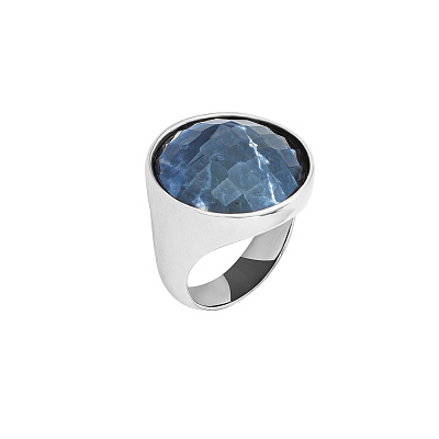 Кольцо pearl sodalite 17.2 мм Possebon *K1155.22/17.2 BL/S *K1155.22/17.2 BL/S 