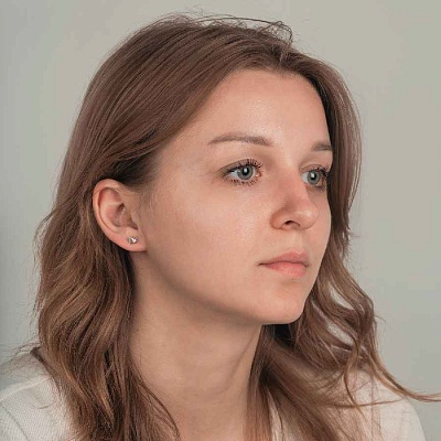 Пусеты Crystal AB  Fiora Luna  SWE0127/1 AB S 