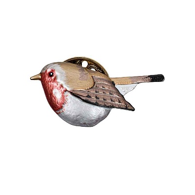 Брошь Птичка XZ1241.9 R/G 