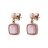 Серьги Куб SHELL ROSE Арт.: AE02914-3 R/RG