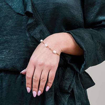 Браслет Pearle  Fiore Luna  CB03167-2 BW/G 