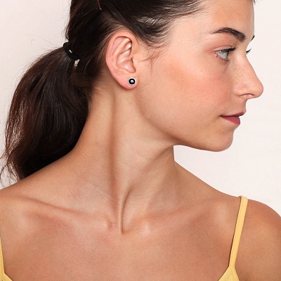 Пусеты Jet  Fiore Luna  SWE298 J S 