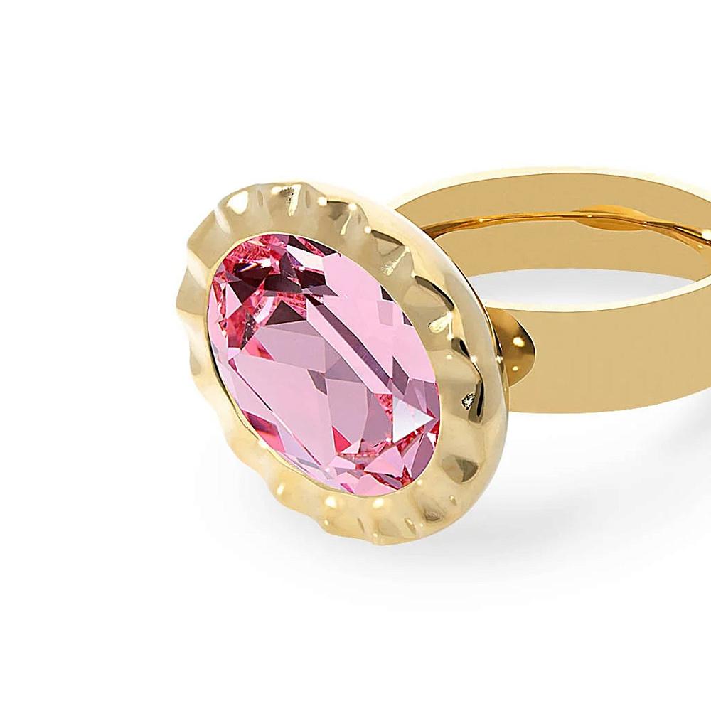 Qudo Кольцо TIVOLA UNICA big (G/P) Light rose 56 Qudo 686648 Арт.: 686648