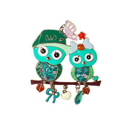 Брошь Совы XZ0531.16 G/G 