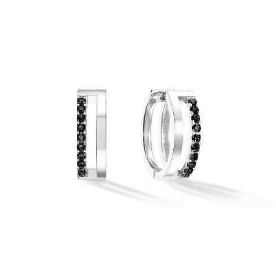 Серьги Black-Silver 0136/21-1317 