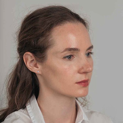 Пусеты Cubic zirconia Ske Blue  Fiora Luna  SWE0128 SB S 