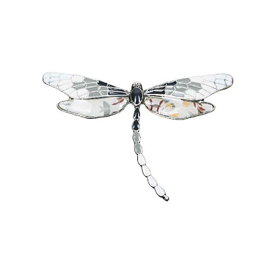 Брошь Стрекоза XZ0417.2 BW/S 