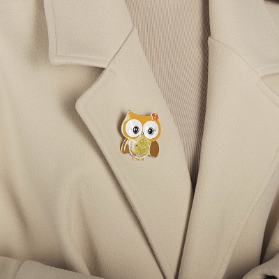 Брошь Совенок  Shadore  XZ0173.9 R/S 