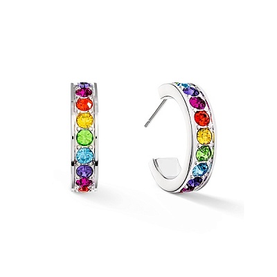 Coeur de Lion Пусеты Multicolour Silver 0131/21-1517 