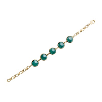 Классический браслет Pearl Green Agate C1362.17 G/G 