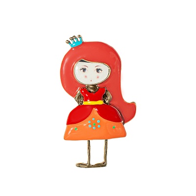 Брошь Принцесса XZ2298.9 R/G 