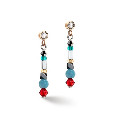 *Пусеты Multicolor Vintage  Coeur de Lion  *4543/21-1544 