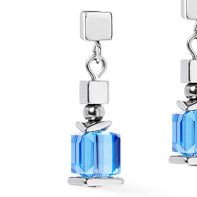 Серьги Blue-Silver  Coeur de Lion  2100/21-0717 