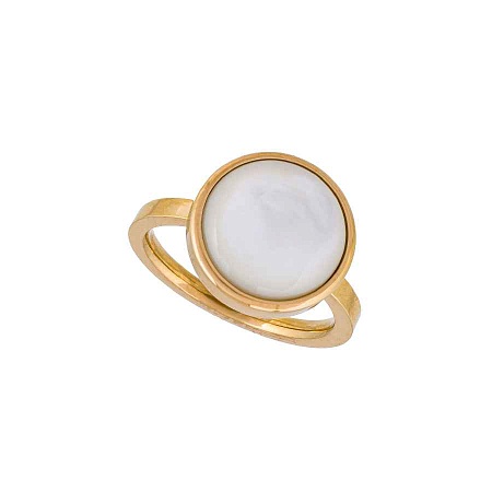 Fiore Luna Кольцо Сфера SHELL WHITE Арт.: KR02913-2/9 BW/G