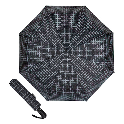 Зонт складной Baldinini 39-OC Logo Dark Black product-3858 