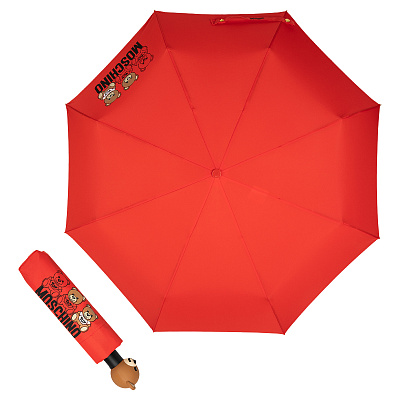 Зонт складной Moschino 8061-OCC Scribble bear Red  Moschino  product-3517 