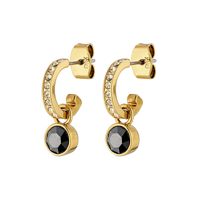 Серьги DESSA SG BLACK / GOLDEN 390014 